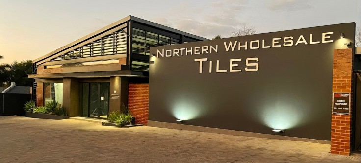 Northern Wholesale Tiles showroom exterior signage